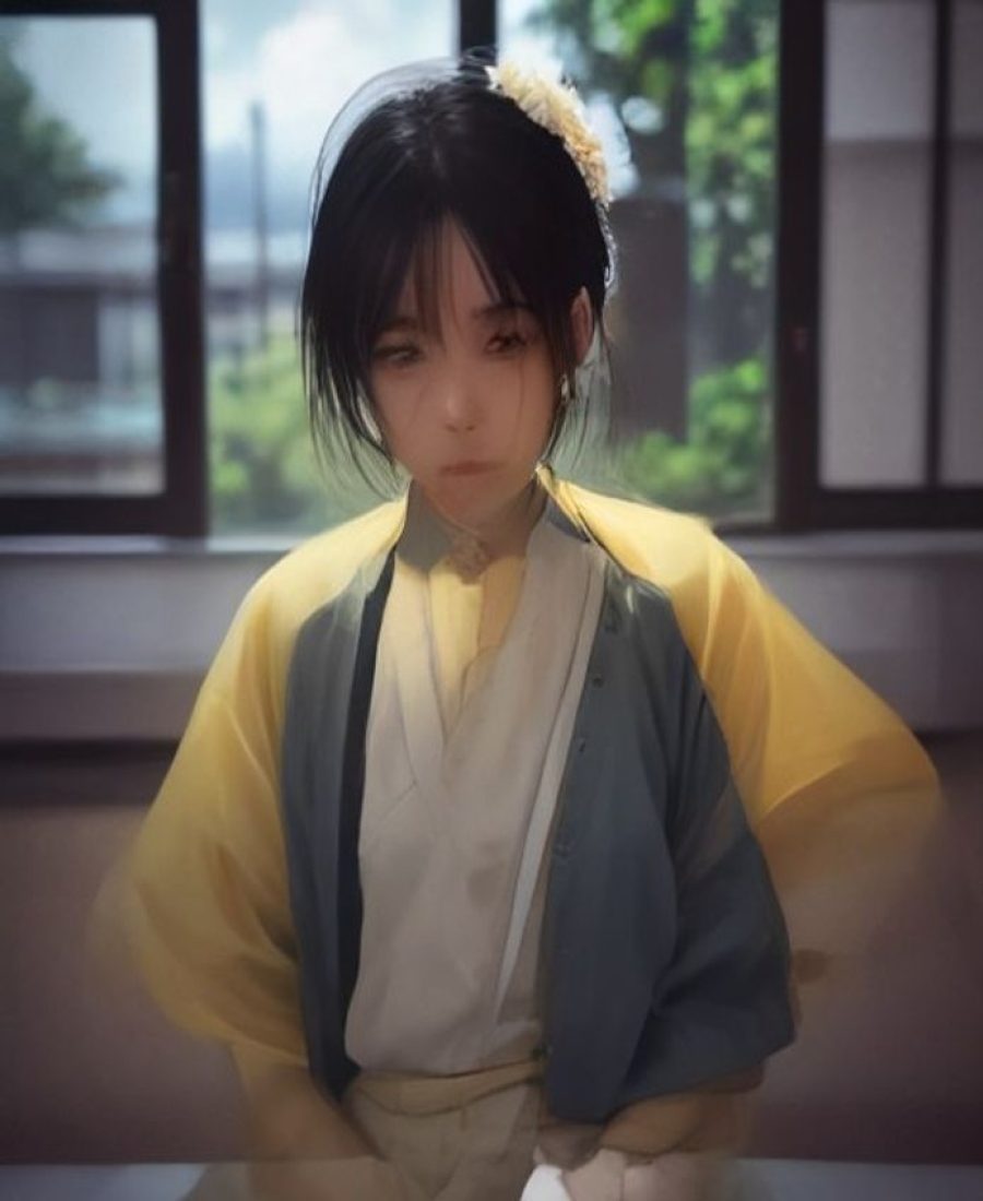 日本人体艺术摄影展览现场，昏黄暖光照亮银盐黑白大幅作品，观众在精心布置的画廊空间中凝视人体摄影，氛围静谧深邃，展现日本大胆人体艺术的美学张力